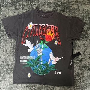 Civil Regime Rose from the dead Oversized T-Shirt NEW